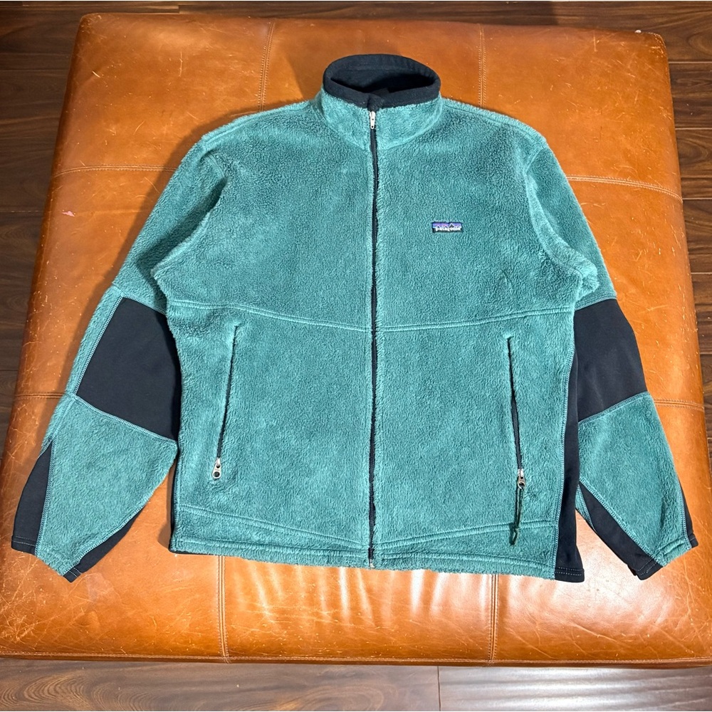 Vintage Y2K PATAGONIA Polartec Regulator Sea Green Fleece Jacket Made in USA - Picture 6 of 16